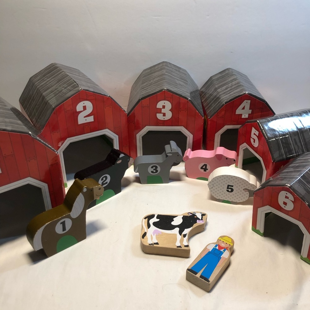 Melissa & Doug Nesting & Sorting Barns & Animals